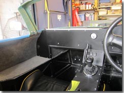 Carpet fitted and side panel on passenger side - Click for larger image