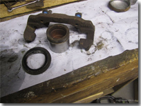 Piston, slider and dust seal - Click for larger image