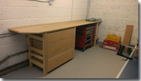 New workbench fitted into garage - Click for larger image