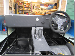 Dashboard fitted with the top arch in place and under dash protection also in place - Click for larger image
