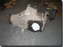 The differential on the floor after removal - Click for larger image