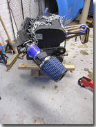 Engine removed just to fit a gasket - Click for larger image