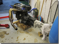 Engine removed just to fit a gasket - Click for larger image