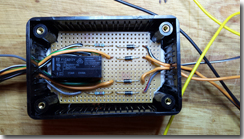 Original circuit wired up into project box - Click for larger image