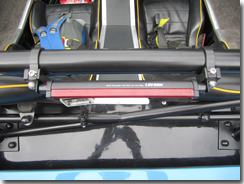 High level brake light fitted to roll bar - Click for larger image