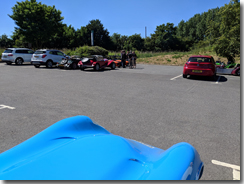 Cars parked up for the lunch break - Click for larger image