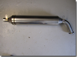 Stainless Silencer with the CAT incorporated inside - Click for larger image