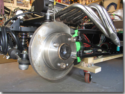Front brake calipers, discs and pads now fitted - Click for larger image
