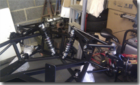 Suspension parts trial fitted - Click for larger image