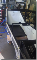 Drivers side panels all drilled and located in position - Click for larger image