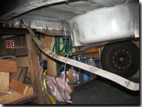 Fuel tank removed - Click for larger image