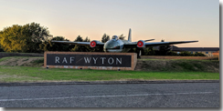 Canberra Gate Guard at RAF Wyton, some 28 years after I last left - Click for larger image