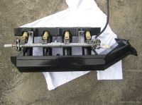 Injectors, fuel rail and inlet manifold fitted to the plenum chamber - Click for larger image